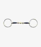 Premier Equine Blue Sweet Iron Loose Ring Snaffle with Brass Alloy Lozenge